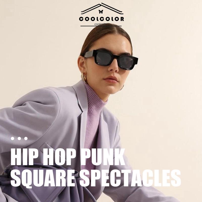 COD❤️Kacamata Hitam UV400 Bingkai Andi Radiasi Kecil Persegi Gaya Korea Retro Vintage Untuk Pria Dan Wanita Ready Stock- cl