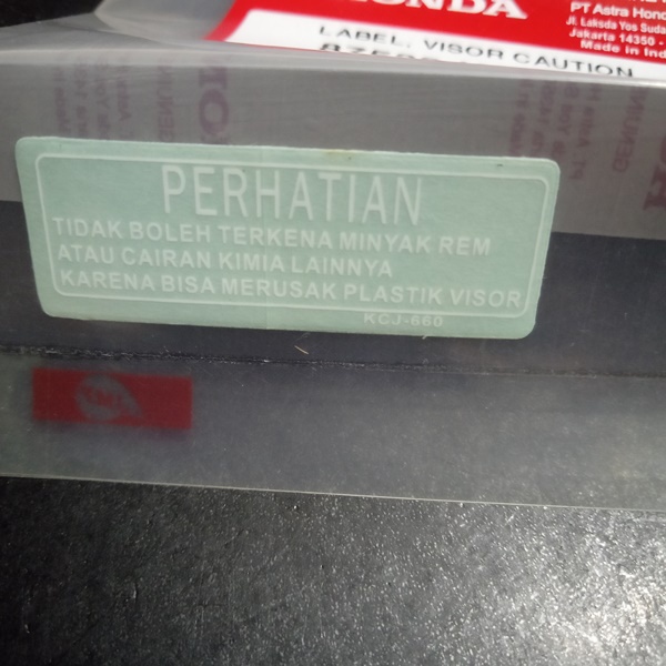 stiker visor tiger revo original
