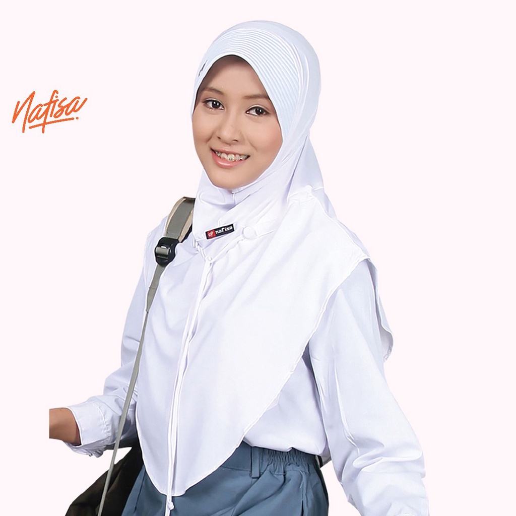 KERUDUNG SEKOLAH Nafisa Rafika Raniah - Jilbab Anak Sekolah Hijab Tali Ukuran Lengkap (SD-SMA)