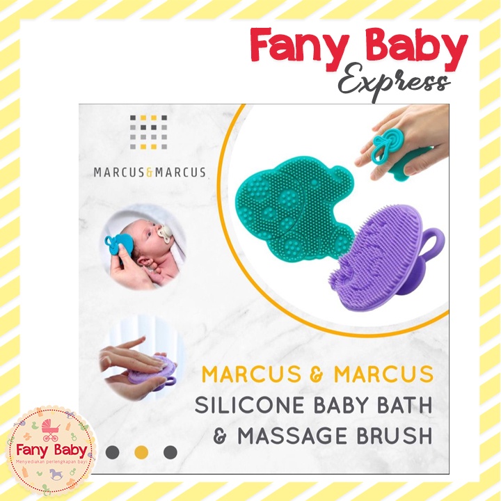 MARCUS &amp; MARCUS SILICONE BABY BATH &amp; MASSAGE BRUSH