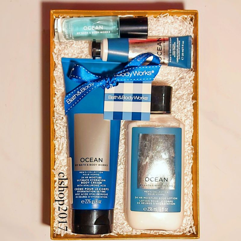 BBW OCEAN MENS GIFT SET PAKET BATH &amp; BODY WORKS