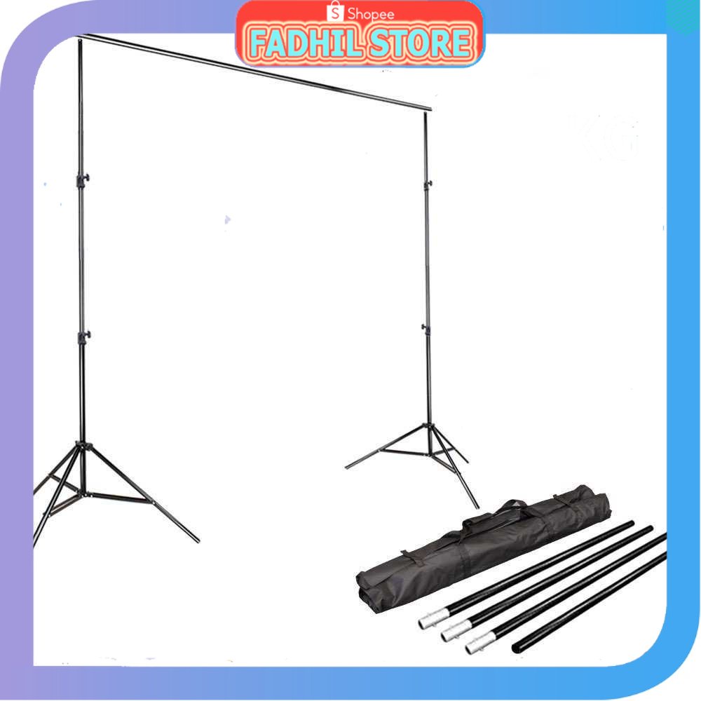 FS - TaffSTUDIO Bracket Stand Backdrop Foto Studio 190 x 300 cm - BS-300 - Fadhil Store