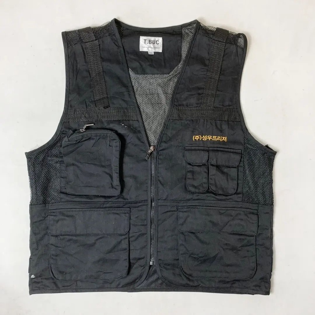 T.BUC Vest Untility Multi Pocket Second Original