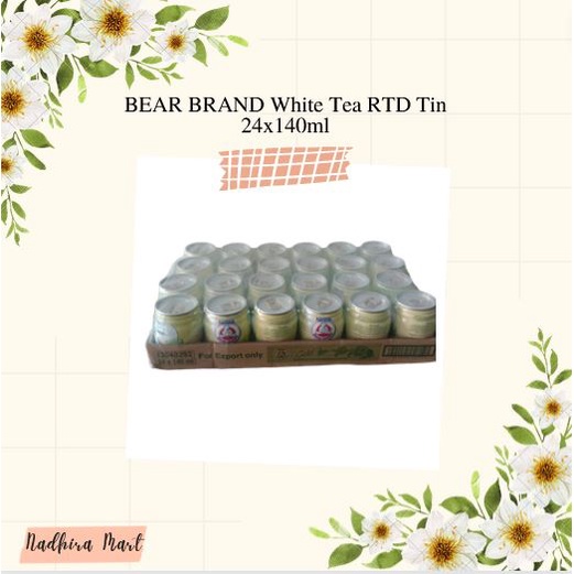 

BEAR BRAND White Tea RTD Tin 24x140ml - 1 Karton