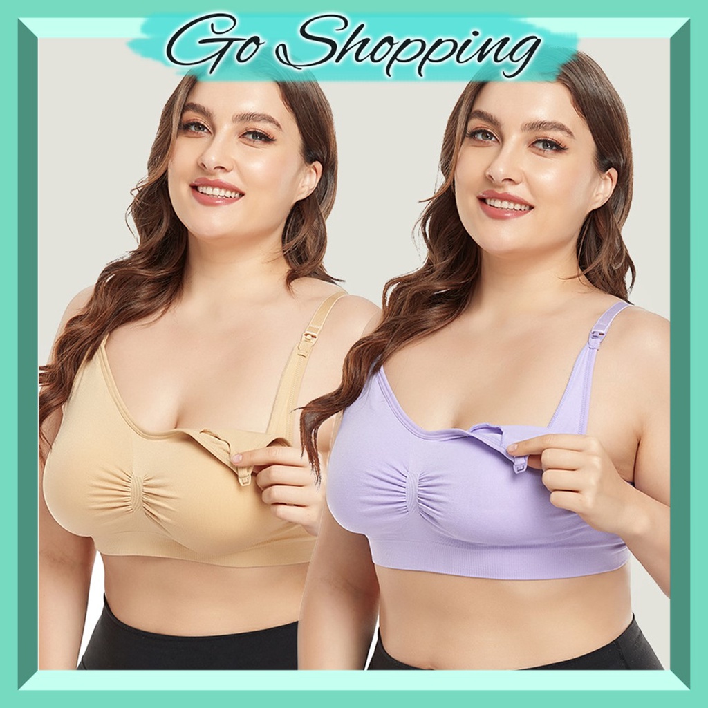 GO! BR961 BH bra menyusui Tanpa Kawat kait depan gesper Sorex Rajut Nursing Premium Maternity