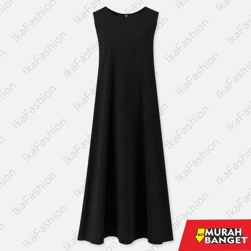 model gamis kombinasi polos terbaru 2022 Long Dress Sleeveless Basic Premium / Gamis Lekbong Kutung 