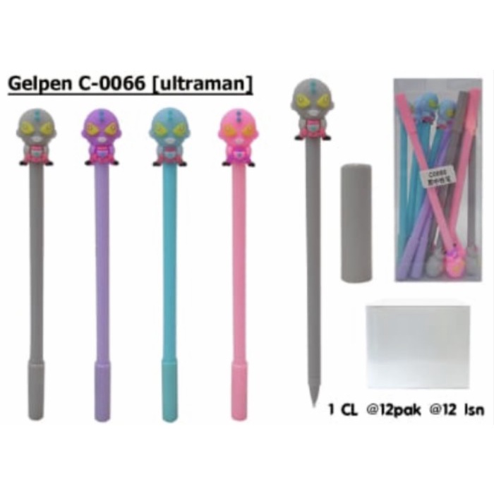 

pen gel kepala karet ultraman satuan SENJ