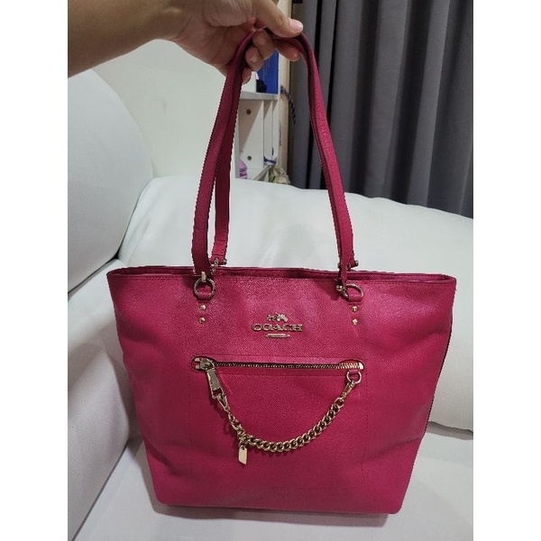 Coach tote pink preloved