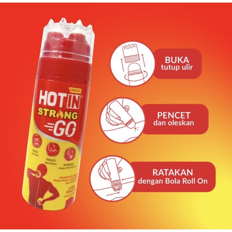 Hotin GO cream 100 gram ( meredakan nyeri sendi dan otot )