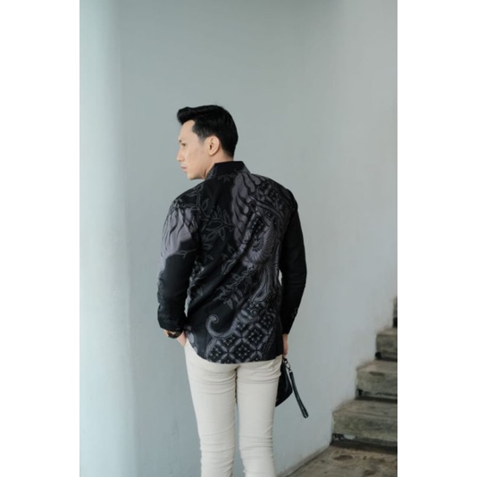 Kemeja Batik Pria Lengan Panjang Slimfit Bahan Katun Halus Motif Terbaru Kwalitas Premium Modern Baju Cowok Masa Kini Lapis Furing