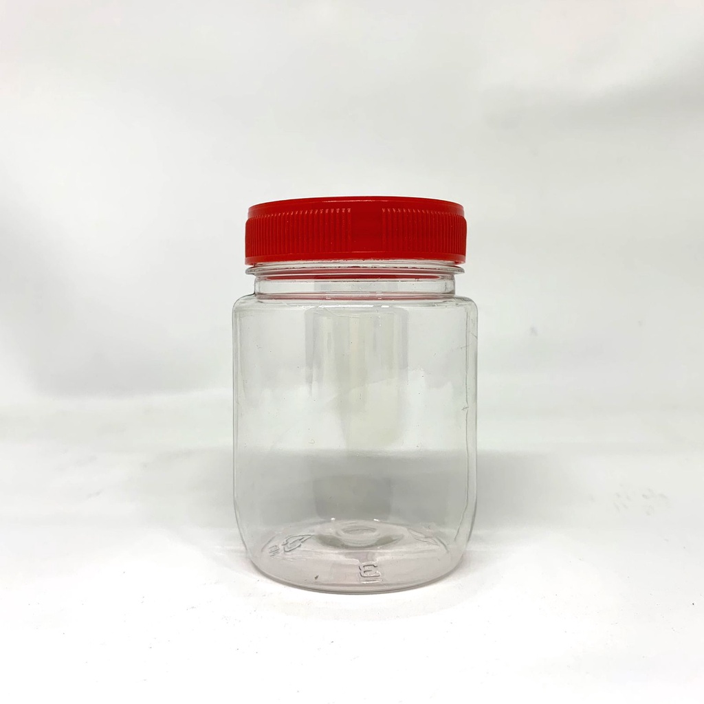 Botol Sambal / Toples Plastik BULAT 200ml TANPA SUMPEL