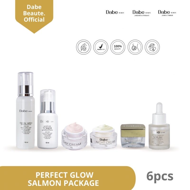 Dabe Beaute Perfect Glow Salmon Package (Paket Basic+Serum Diamond+Salmon Jell)