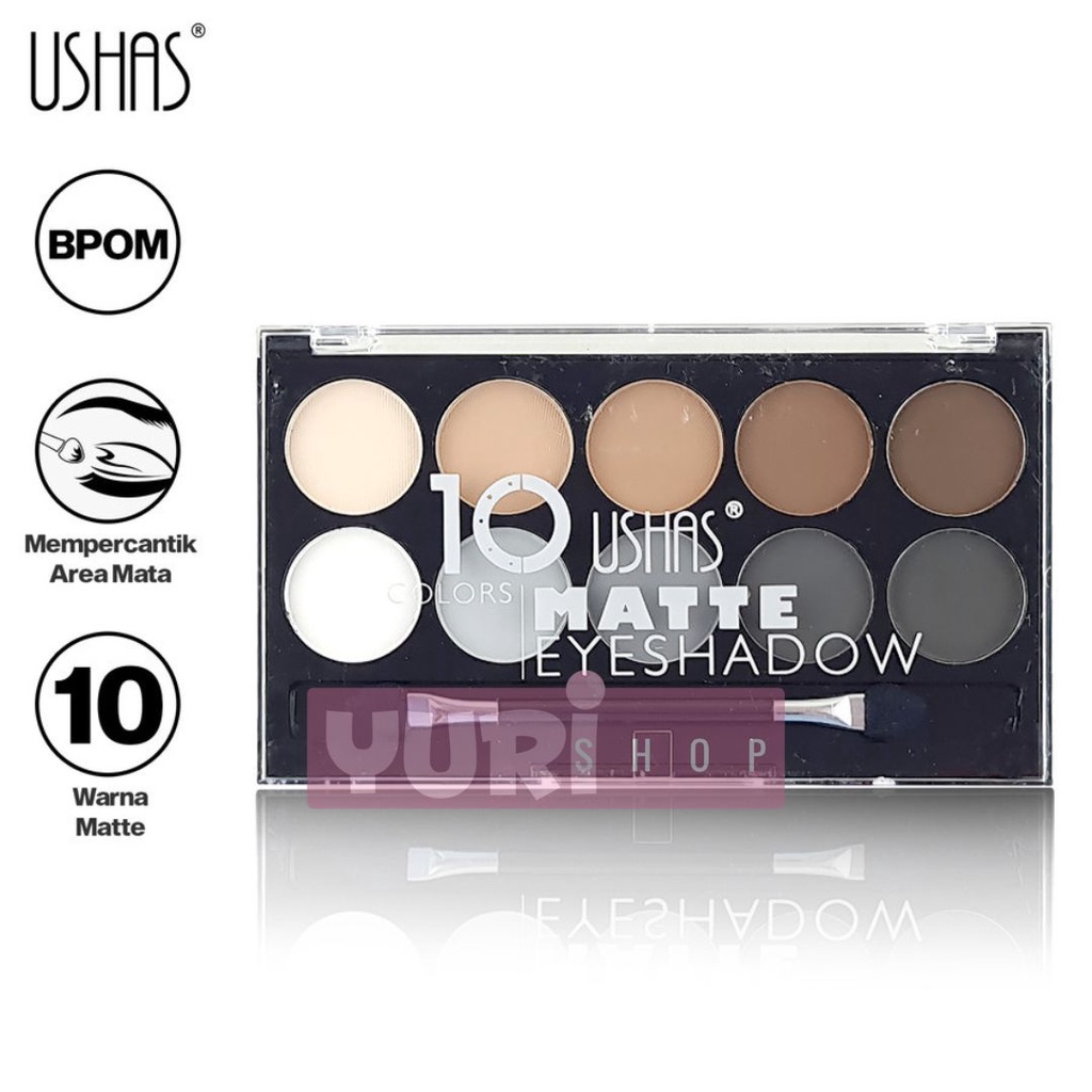 USHAS Eyeshadow Matte 10 Warna No.1 - 2 USH-ES2747