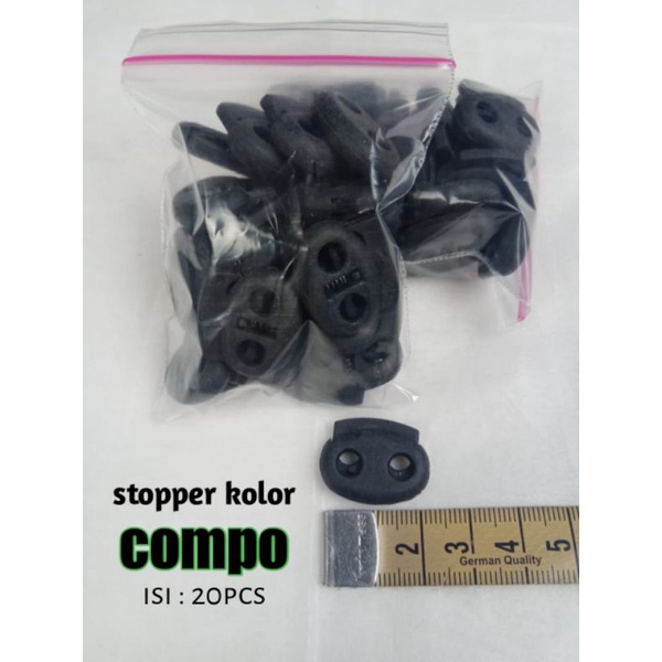 stoper kolor / stoper tali celana / tas / masker model compo