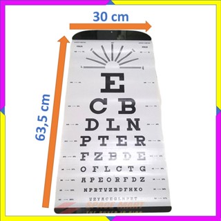 Jual Snellen Chart Visus Snellen Visus Chart Snellen Chart Alat Test Mata Bahan Dari Banner