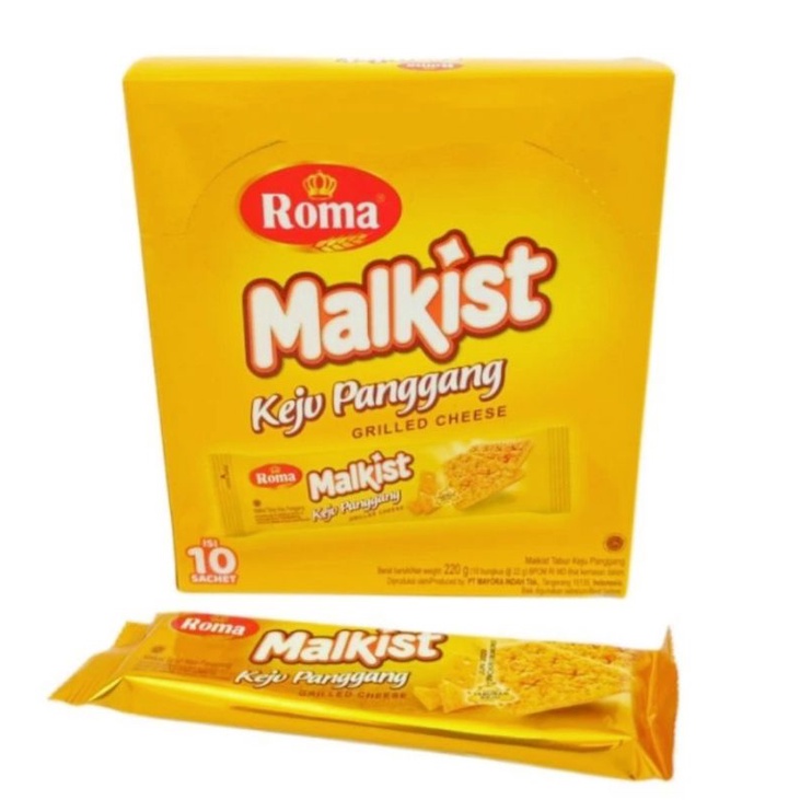 

ROMA MALKIST KEJU PANGGANG BOX 10 X 22 GR
