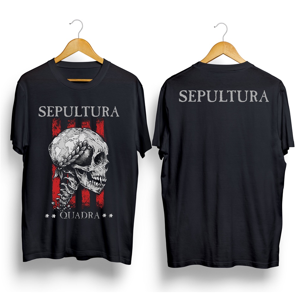Kaos Distro SEPULTURA QUADRA, Premium Tshirt Sepultura, Kaos Music, Kaos Band Metal, Kaos distro Pri