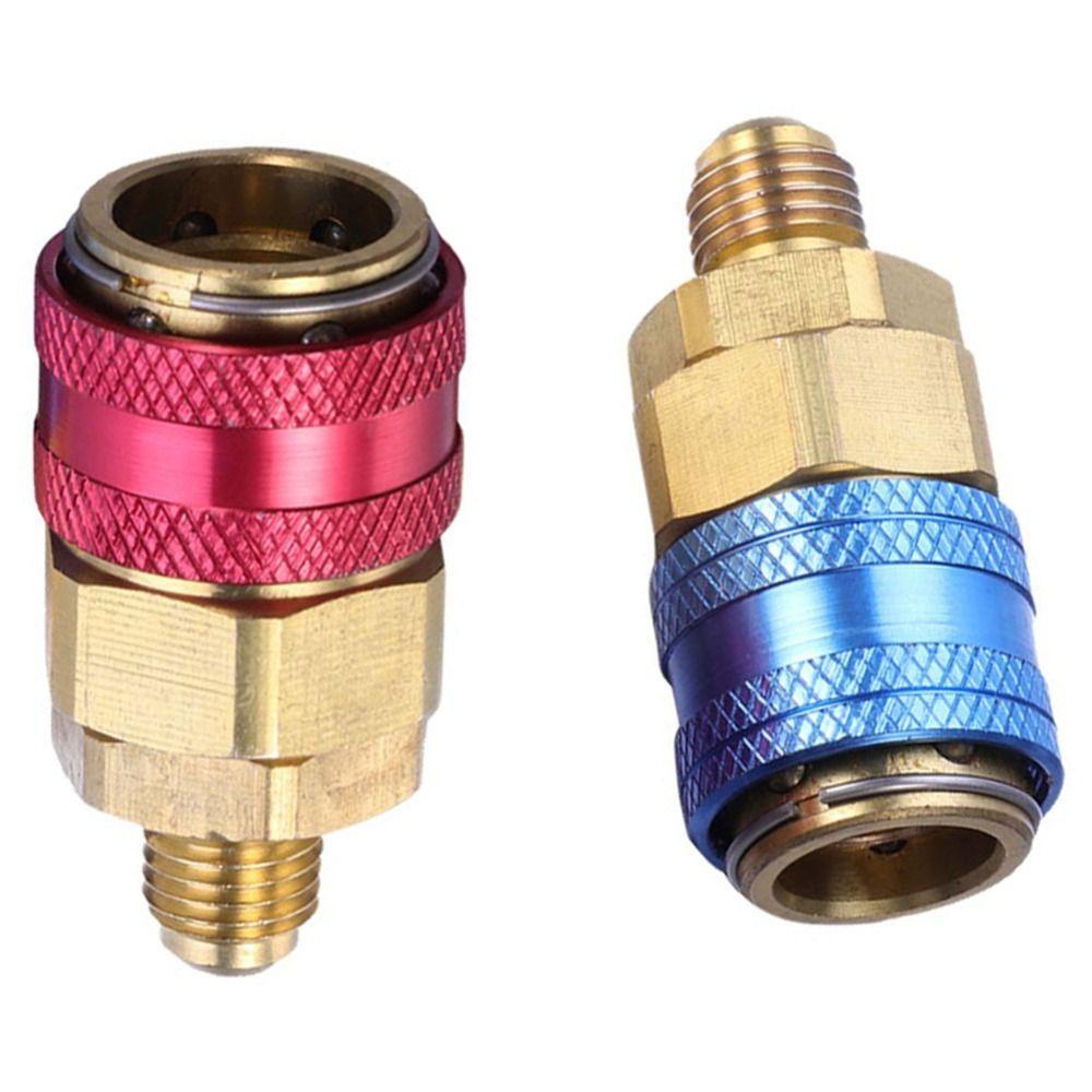 LANFY Fluoride Converter 2pcs Tahan Lama Ac Mobil Aksesoris Fitting Manifold Hoset Tools Aconditioner Connector