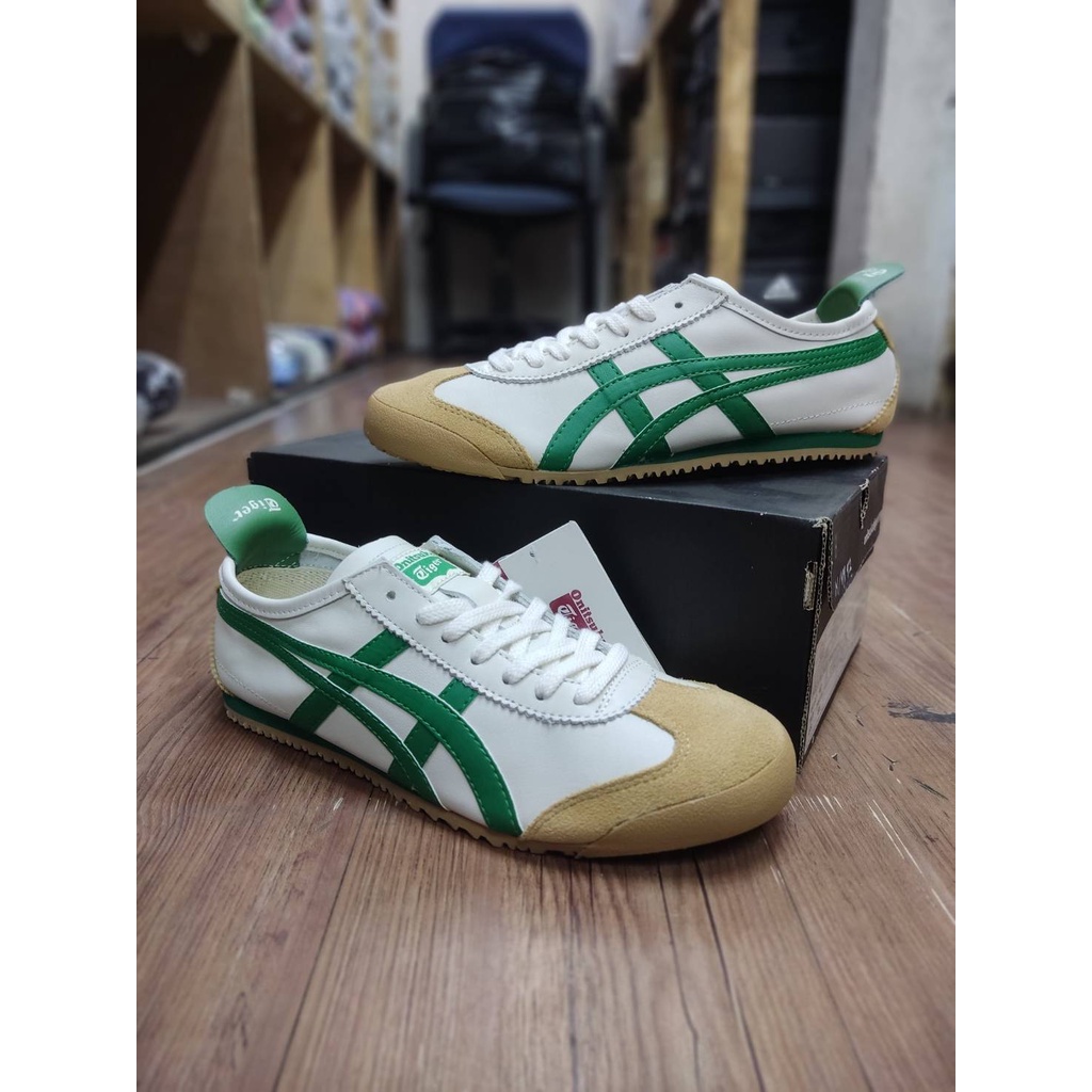 Sepatu onitsuka tiger white green original Premium Made in indonesia