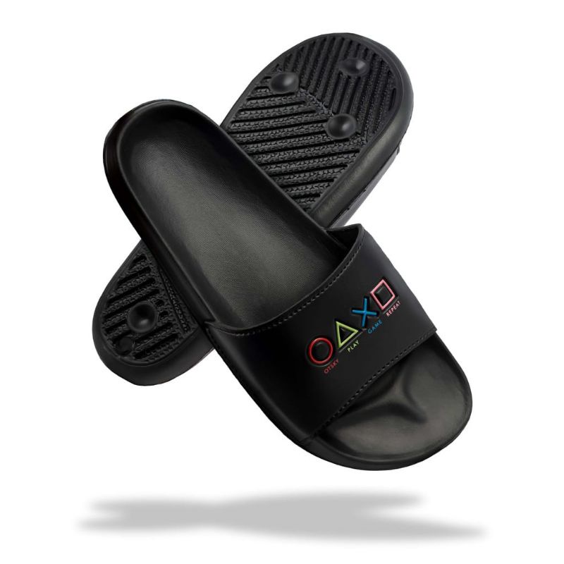 Otsky Sandal Slip On Play Station Black