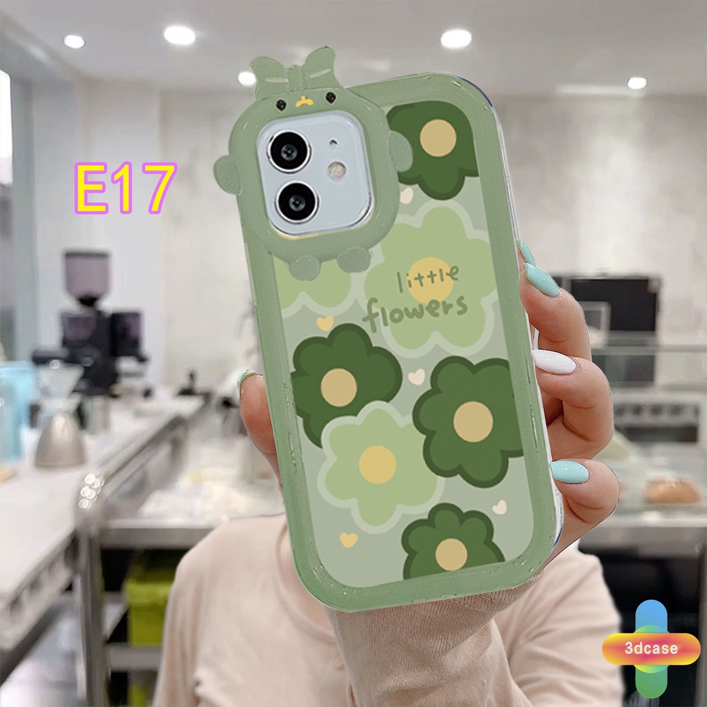 Soft Case TPU Motif Bunga 3D Untuk IPhone 6 7 6S 8 14 Plus XR 11 12 13 14 PRO MAX X XS MAX 11 12 13 Se 2020 6SPlus 7Plus 6Plus 8Plus 14Plus XSMAX