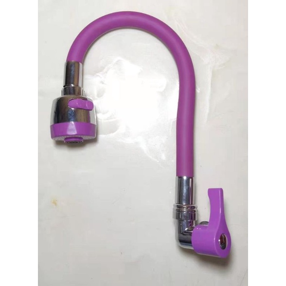 Kran Angsa Stainlees Fleksibel - 1/2 Inch - High Quality Fleksibel Warna Warni Handle Warna