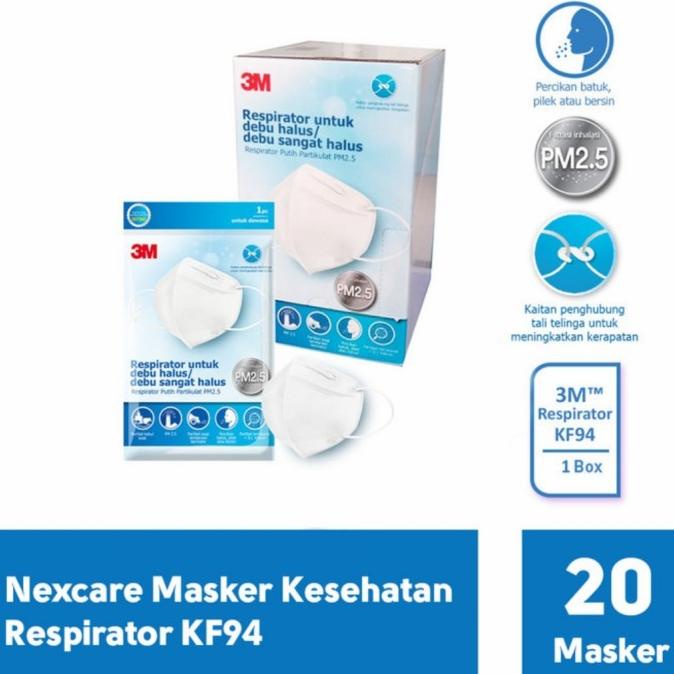 Masker 3M Nexcare Respirator Kf94 Untuk Debu