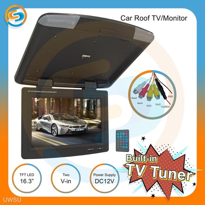 Tv plafon tv roof 16.3 inch - Car tv 16.3 inch with tv tuner uwsu