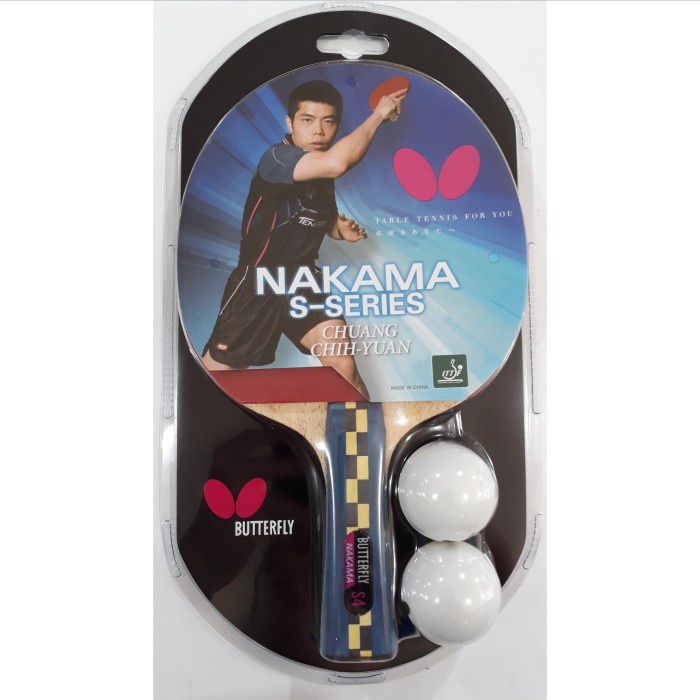 Butterfly Nakama S4 Carbon Bet Tenis Meja Bet Pingpong Bat Tenis meja