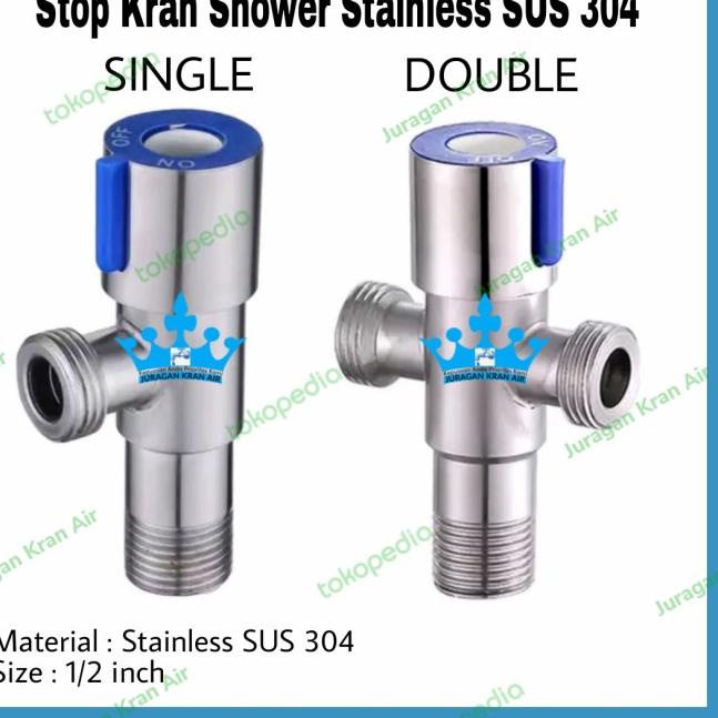 Jet Shower Toilet Closet Stop Kran Cabang Selang Kloset Stainless - Paket Single