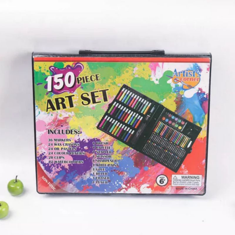 

Alat lukis mewarnai anak art set 150 pcs crayon pensil warna