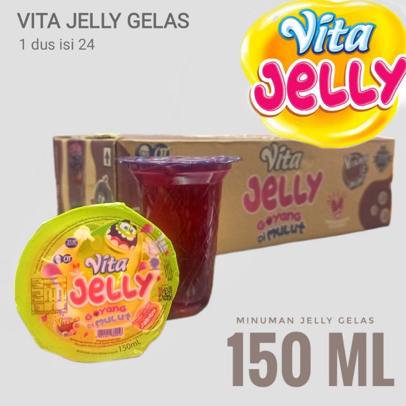 Jual Vita Jelly drink gelas all varian rasa dus Shopee Indonesia