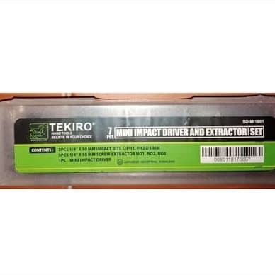 [BAYAR DITEMPAT] Tekiro Mini Obeng Ketok Dan Tap Balik Set 7 Pcs Impact Drive Extractor / Perlengkap