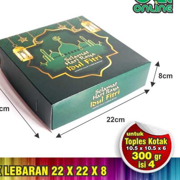 

Box Lebaran / Dus Idul Fitri /Kardus lebaran 22x22x8 isi 10pcs