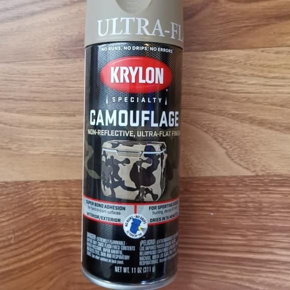 Krylon Spraypaint Camouflage Cat Semprot Army Look Loreng - Hitam