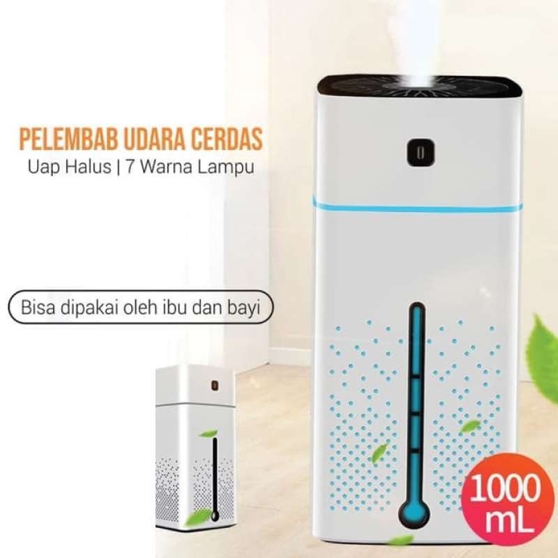 Humidifier Air Aromaterapi Difuser USB Pelembab Penjernih Udara Air Purifier Atomizer 1000ml