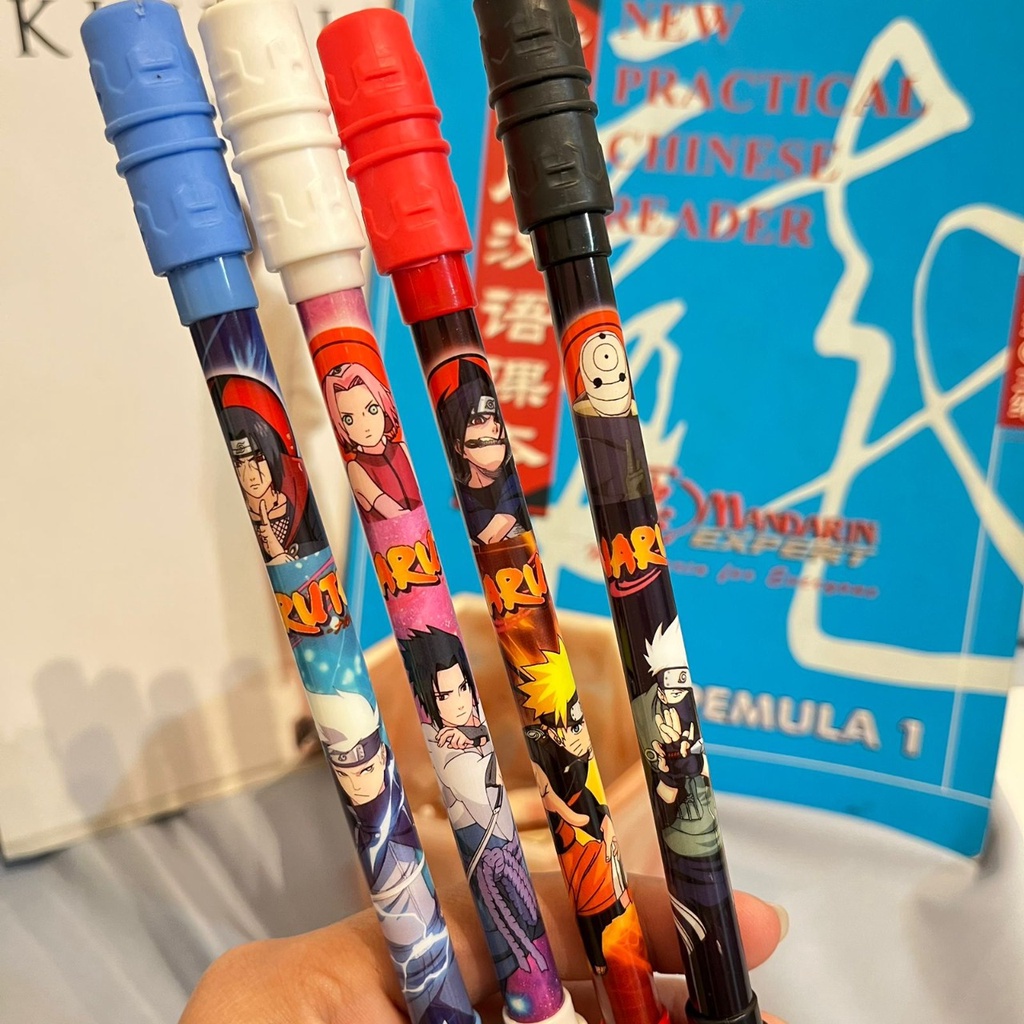 

PULPEN PUTAR MAGNET NARUTO ADA 4 WARNA HARGA TERMURAH PREMIUM QUALITY PEN GEL TINTA HITAM KARAKTER NARUTO MOTIF UNIK CANTIK HARGA TERMURAH KUALITAS TERJAMIN READY GROSIR DAN COD