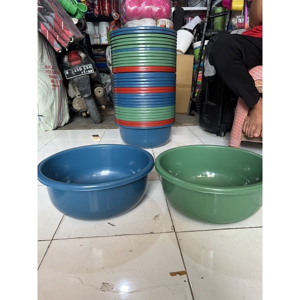 Jual Baskom 20 JM Jumbo Warna/ Baskom Serbaguna/Baskom Tebal | Shopee