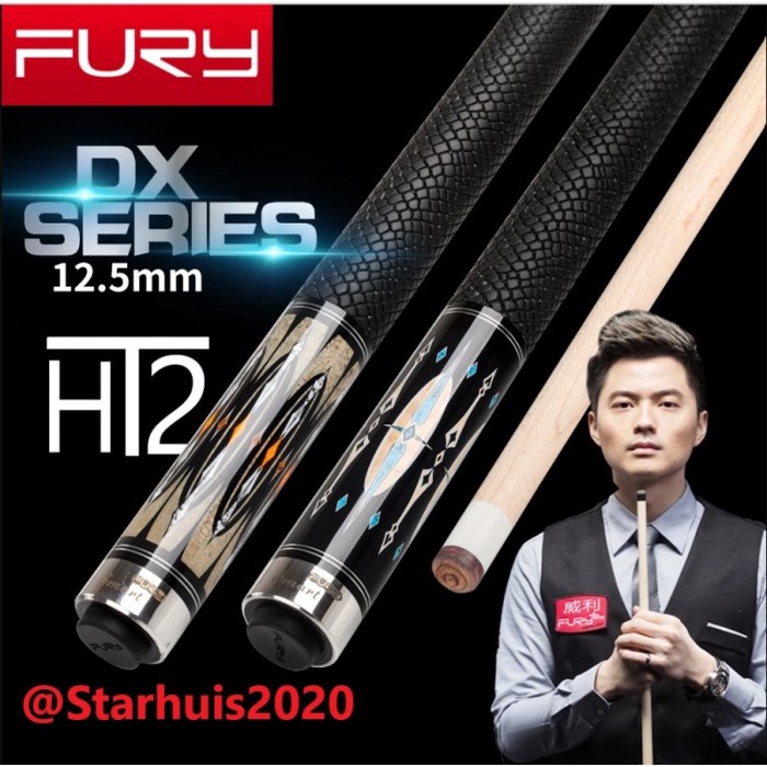 STIK BILLIAR KUALITAS TERBAIK FURY DX SERIES HT2 SHAFT 12.5MM