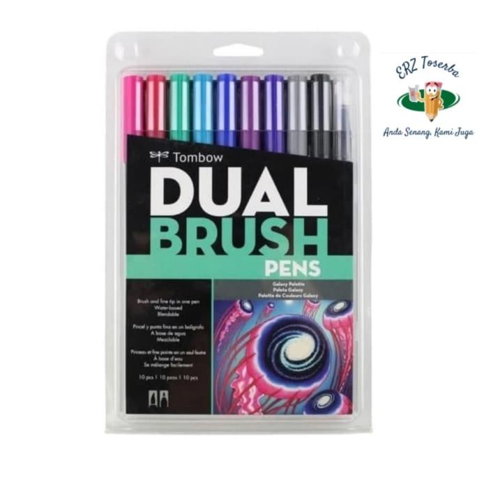 

Tombow ABT Dual Brush Pen Color Set 10 Galaxy Palette, Brushpen