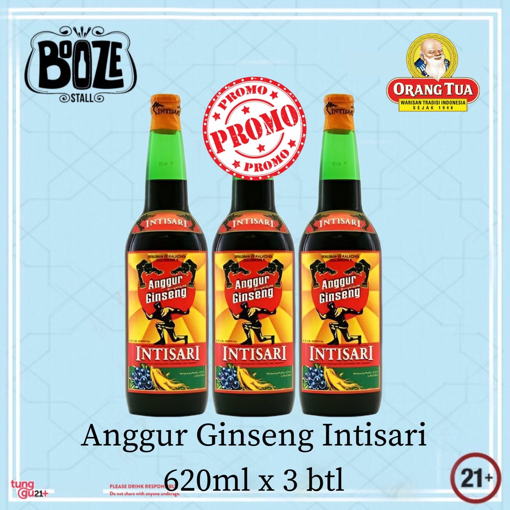 Anggur Ginseng Intisari 620ml Paket 3 btl