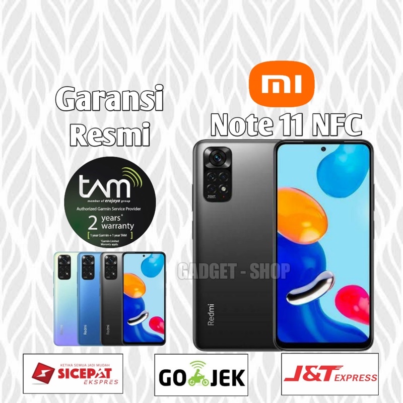 Xiaomi Redmi note 11 NFC 4/128 6/128 Garansi resmi