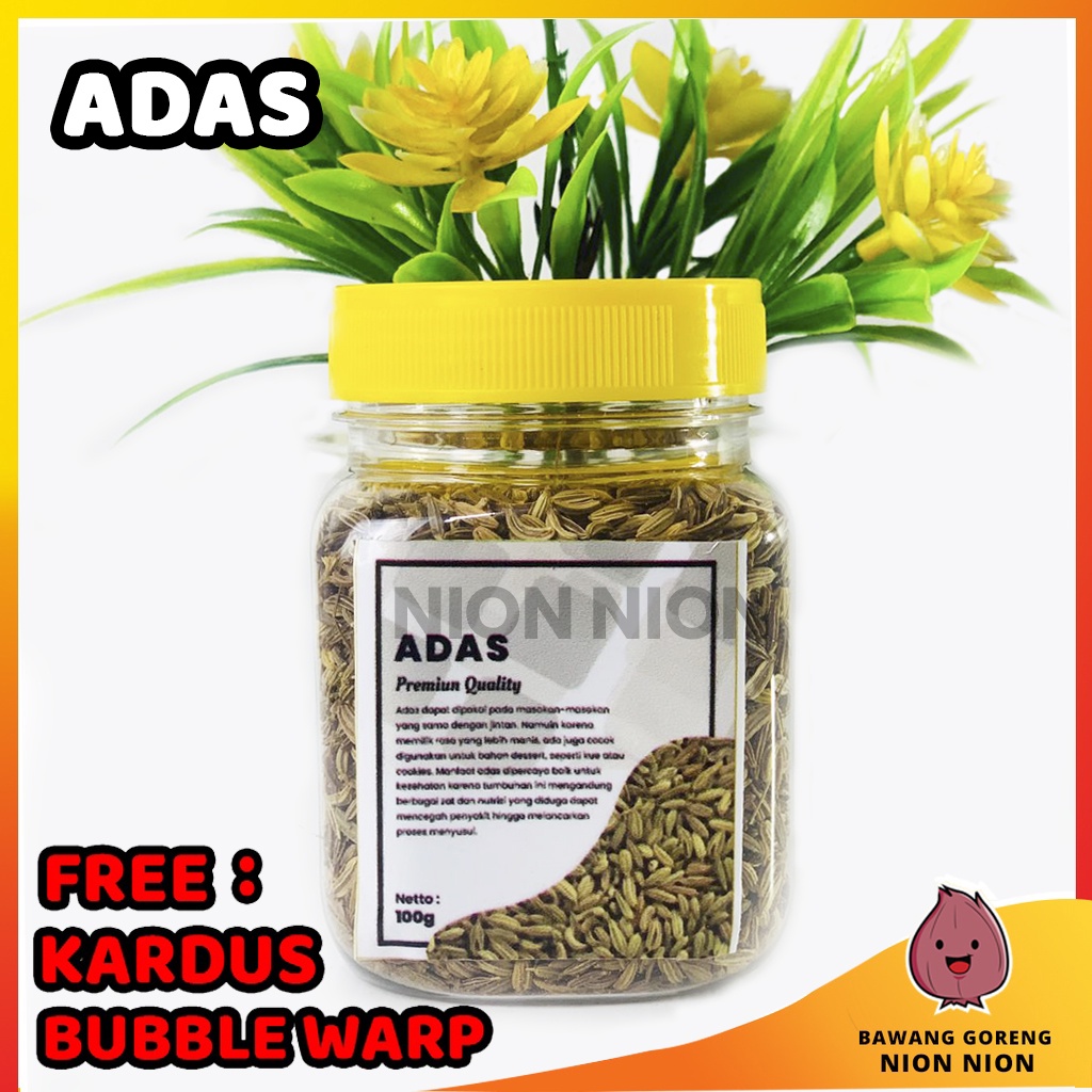 

Biji Adas Asli isi Rempah-Rempah Bumbu Dapur Premium Fennel Seed
