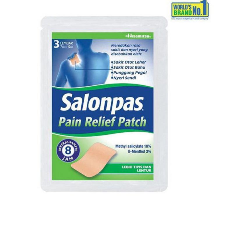 Salonpas Pain Relief Patch pereda nyeri isi 3