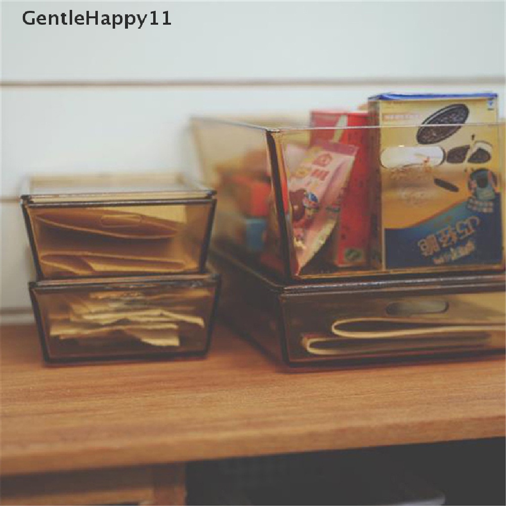 GentleHappy 4Pcs 1:12 Dollhouse Miniature Storage Box Food Play Model Doll House Decor id