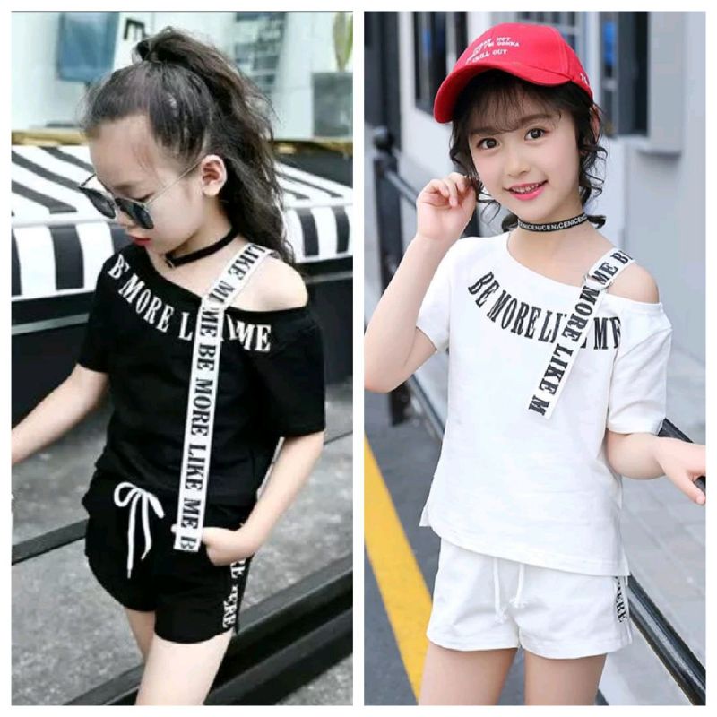 Set Carla Kids Usia 4th-8th Baju Anak Perempuan Setelan Anak Perempuan Korea Style Terbaru Set Anak 