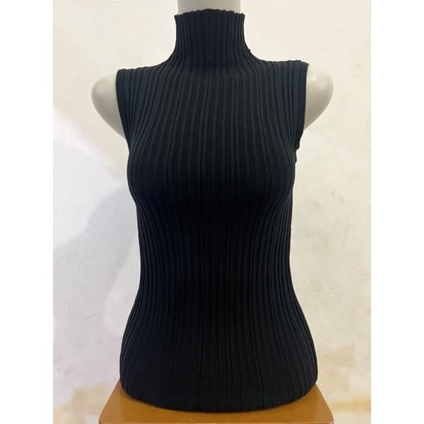 Tanktop TurtleNeck Lidya Knit Rajut Atasan Wanita Korean GS070