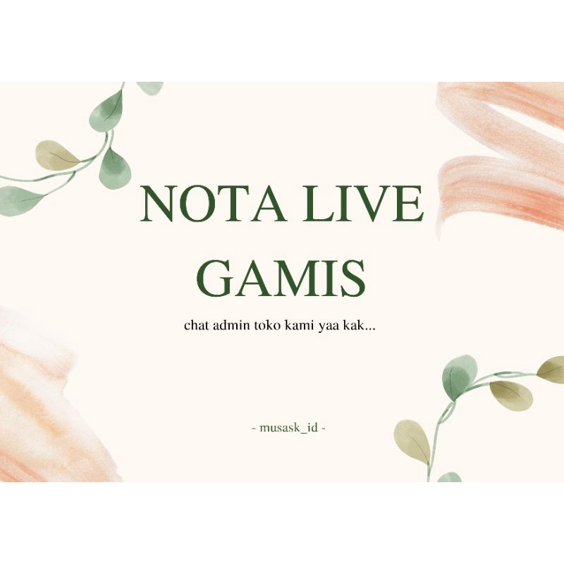 NOTA LIVE GAMIS