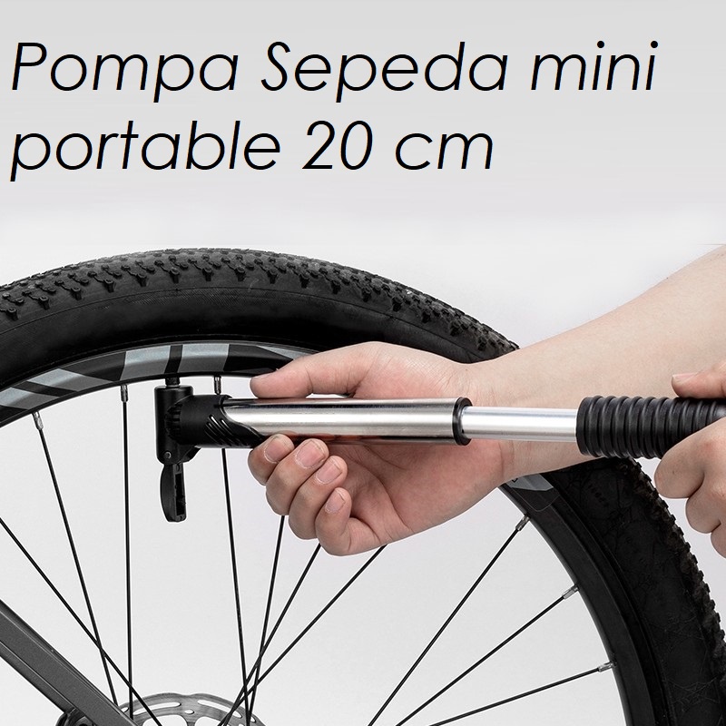 Pompa sepeda portable mini high pressure Presta Schrader