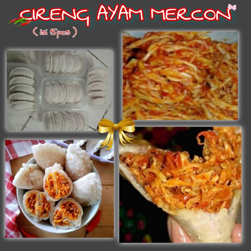 

Cireng Mercon Isi Ayam Suir Pedas Home Made